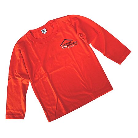 Camisa Manga Longa Ensino Infantil - Uniforme Escolar Estação do Aprender