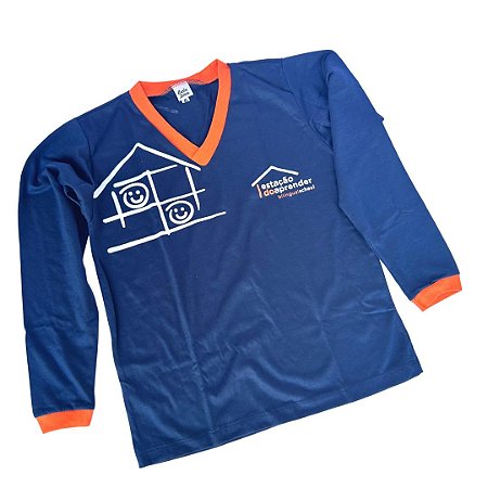 Camisa Manga Longa Ensino Fundamental - Uniforme Escolar Estação do Aprender