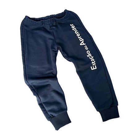 Calça Moletom Ensino Infantil e Fundamental - Uniforme Escolar Estação do Aprender