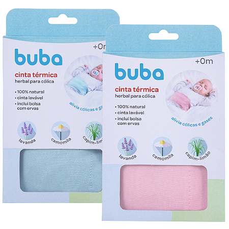 Cinta Térmica Herbal Para Cólica e Dores do Bebê Buba