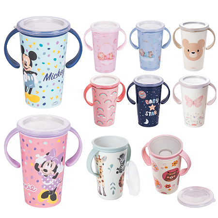 Copo Magic 360° Com Alça e Válvula Antivazamento 280ml Plasútil