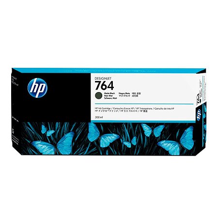 Cartucho de Tinta HP 764 Preto Fosco PLUK 300 ml C1Q16A