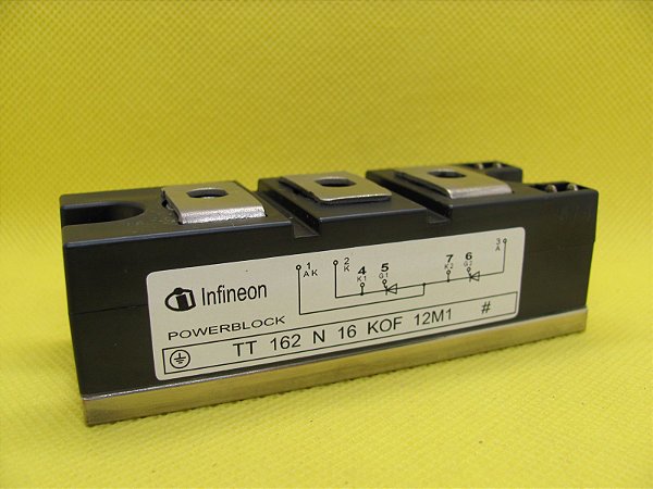 TT162N16KOF - MÓDULO TIRISTOR INFINEON 162A@85C 1600V