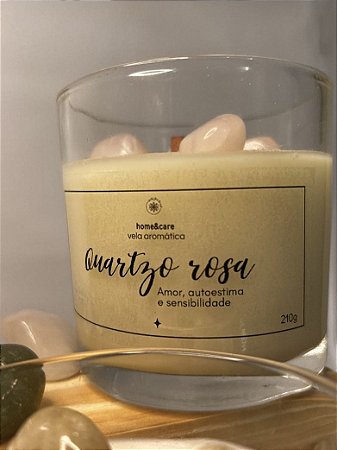 Vela Mystic Quartzo Rosa