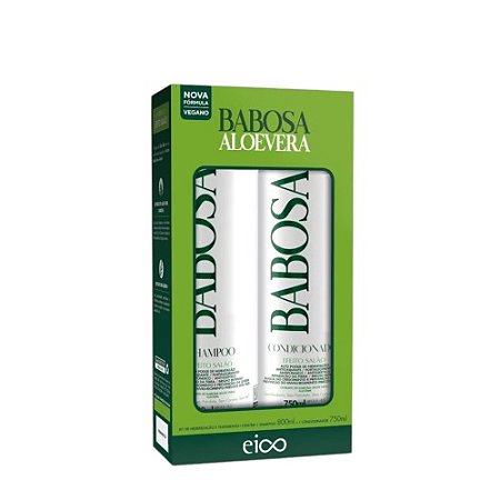 Kit Eico (Shampoo+Condicionador) Babosa 800/750ml