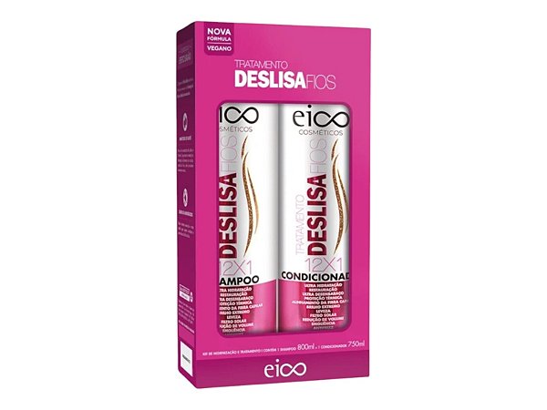 Kit Eico (Shampoo+Condicionador) Deslisa 800/750ml