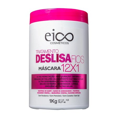 Mascara Capilar Eico Life Deslisa 1kg