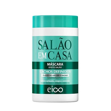 Mascara Capilar Eico Salao Em Casa Cachos Definidos 1kg