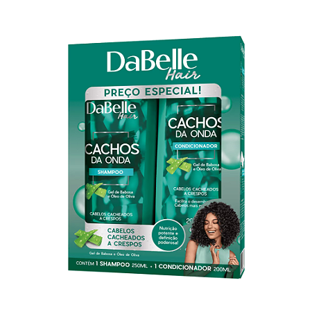Kit Dabelle (Shampoo+Condicionador) Cachos Da Onda 425ml