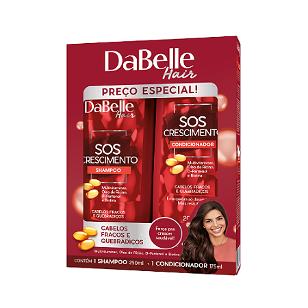 Kit Dabelle (Shampoo+Condicionador) Sos Crescimento 425ml