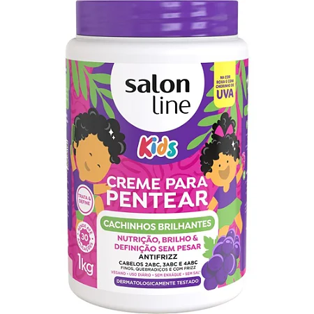 Creme Para Pentear Salon Line Kids Uva 1kg