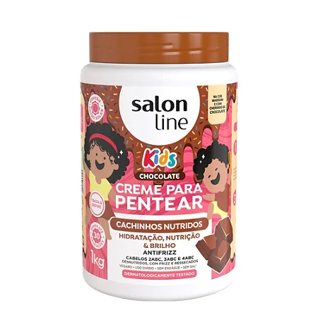 Creme Pente Salon Line Cachinhos Nutrição Choco 1kg