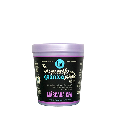 Mascara Capilar Lola Cpa Eu Sei O Que Vc Fez Na Quimica Passada 230g