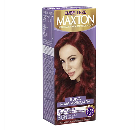 Tintura Maxton Pratico Especial 6.66 Vermelho Cereja Embelleze