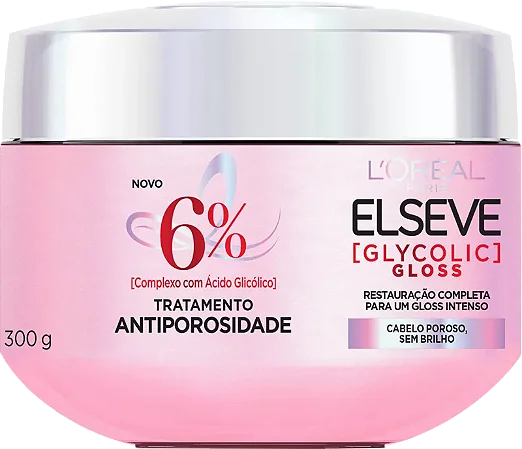 CREME DE TRATAMENTO ELSEVE 300G GLYCOLIC GLOSS