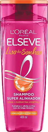 SHAMPOO ELSEVE 400ML LISO DOS SONHOS