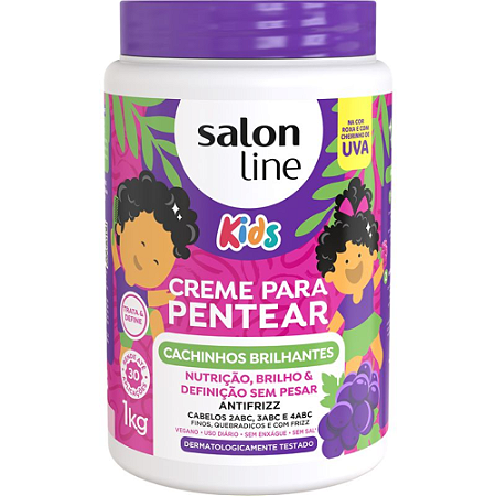 Creme Para Pentear Salon Line Kids Uva 1kg
