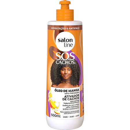 Ativador De Cachos Salon Line Sos Cachos Oleo Manga 500ml