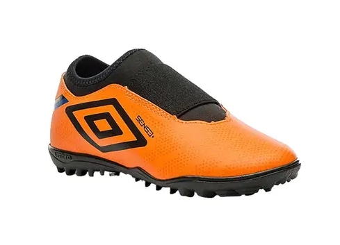 Chuteira Society Botinha Umbro Sense Kids Laranja