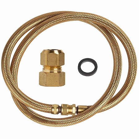 Flexível de Tomback 1/2 x 1200mm com Adaptador Dako FÊMEA