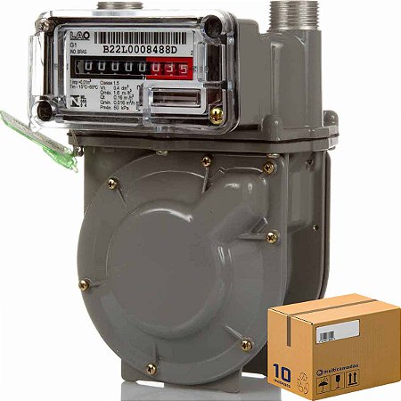 Medidor de Gás LAO G-1.0 (Caixa 10 Unidades)