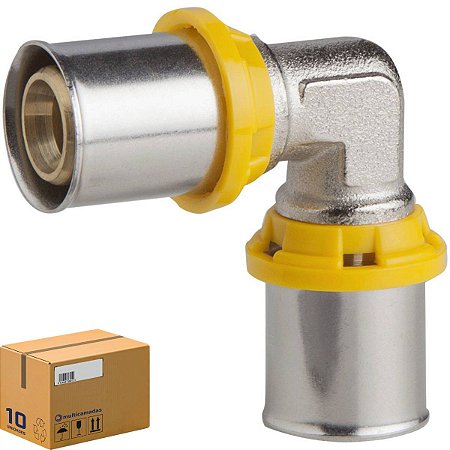 Cotovelo Importado Multimarca PEX GÁS 20 x 20 (Caixa 10 Unidades)