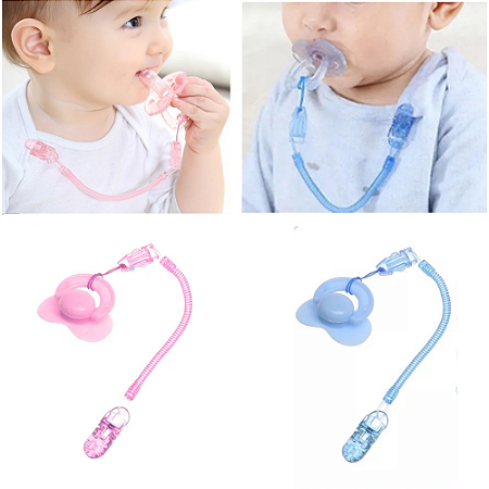 Prendedor de Chupeta Menino Menina Mola