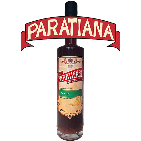 Licor De Banana - Paratiense - 500ml - Paraty - Rj