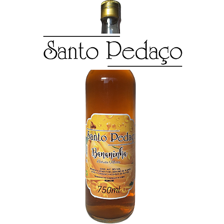 Cachaça Bananinha  Santo Pedaço - 750ml