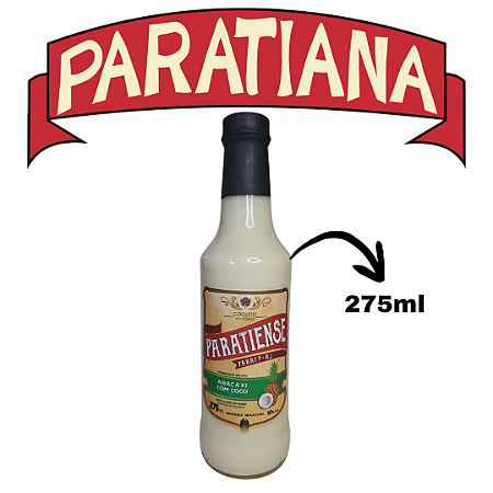 Licor De Abacaxi com Coco - Paratiense - 275ml - Paraty - Rj