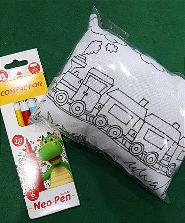 Kit Almofada Pinte e Lave (com Canetinha)