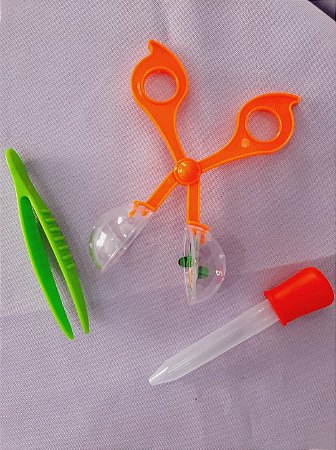 Kit Pedagógico Conta-gotas + Pinças