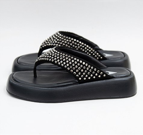 CHINELO PLATAFORMA COURO BRILHO