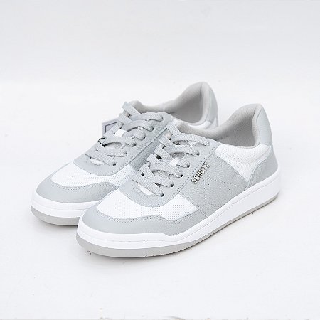 TENIS COURO BICOLOR