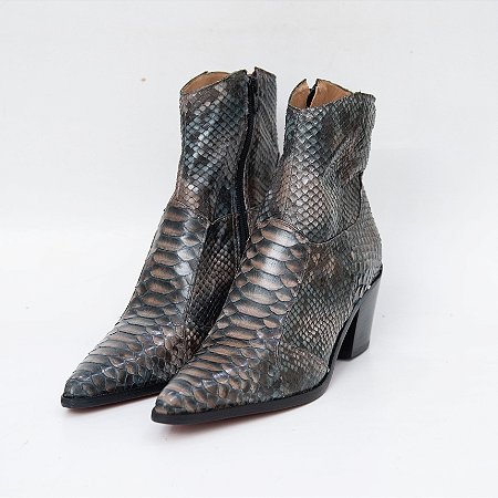 BOTA COURO PYTHON
