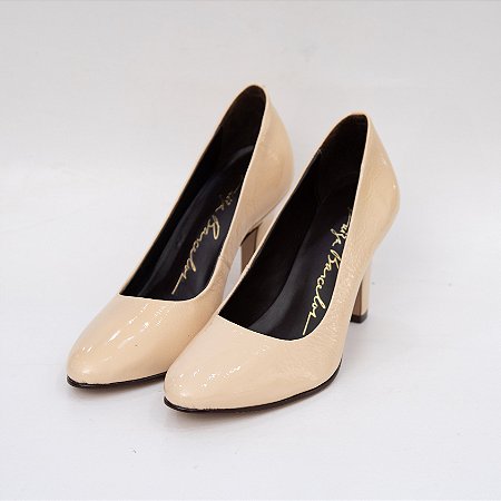 SCARPIN COURO VERNIZ