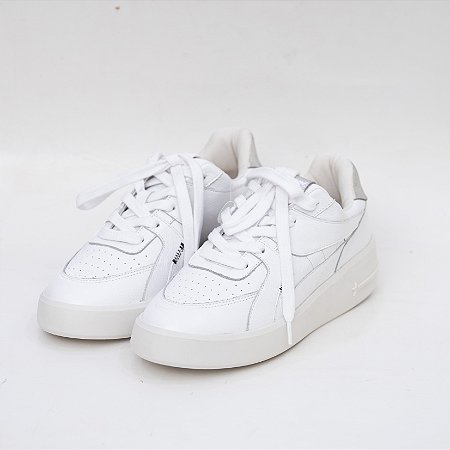 TENIS COURO BRANCO