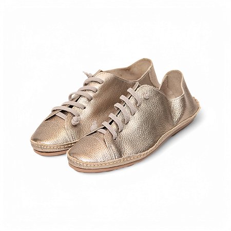 TENIS COURO METALIZADO
