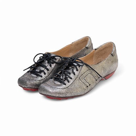TENIS COURO METALIZADO