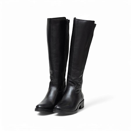BOTA CANO LONGO COURO LISO