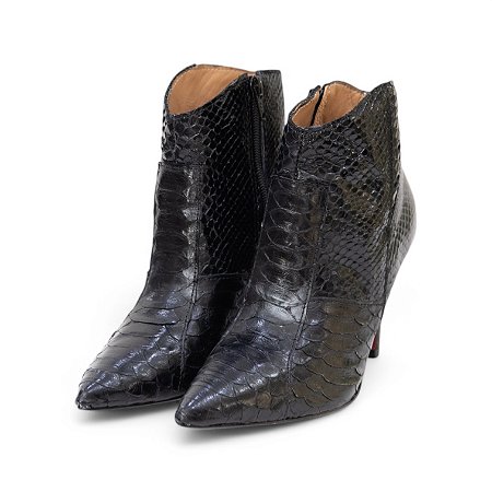 BOTA COURO PYTHON