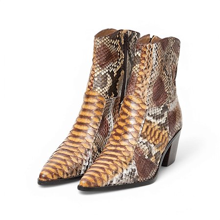 BOTA COURO PYTHON