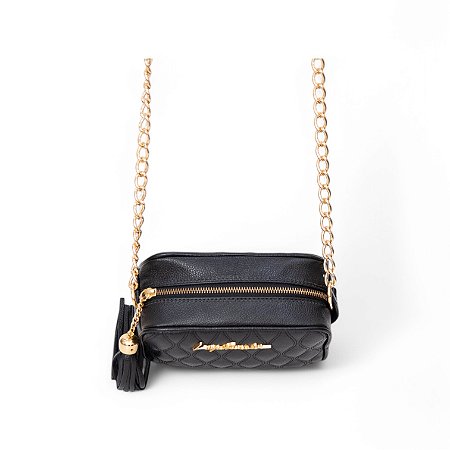 BOLSA COURO ALÇA CORRENTE