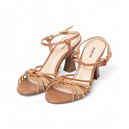 SANDALIA COURO LISO