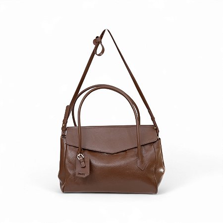 BOLSA COURO LISO