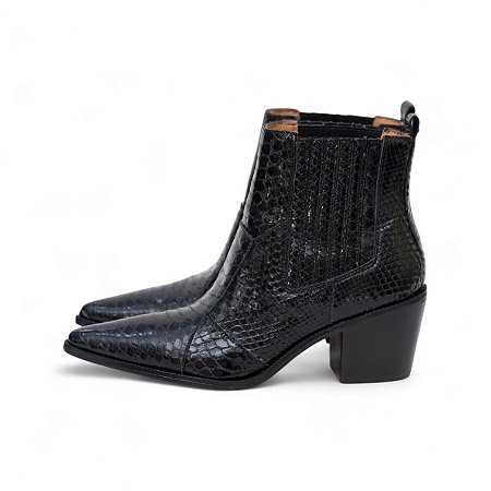 BOTA COURO PYTHON