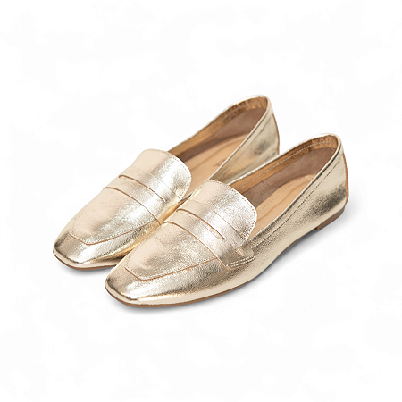 MOCASSIM COURO METALIZADO