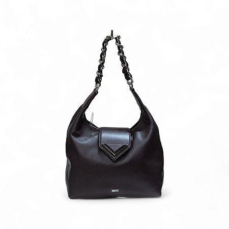 BOLSA COURO ALÇA CORRENTE