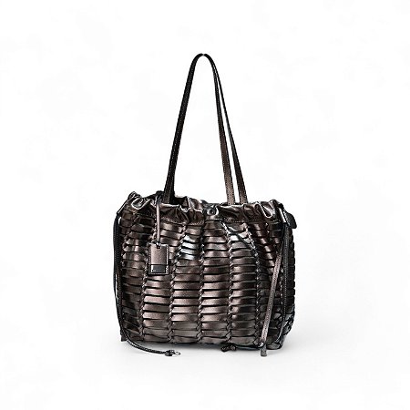 BOLSA COURO METALIZADO