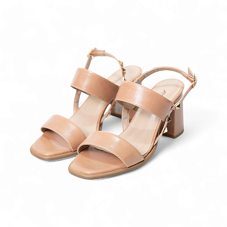 SANDALIA COURO SPIKE
